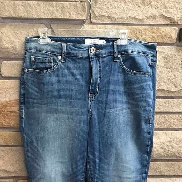 Torrid Crop Flare Vintage Stretch High-Rise Jean Medium Wash 12 - Picture 5 of 11
